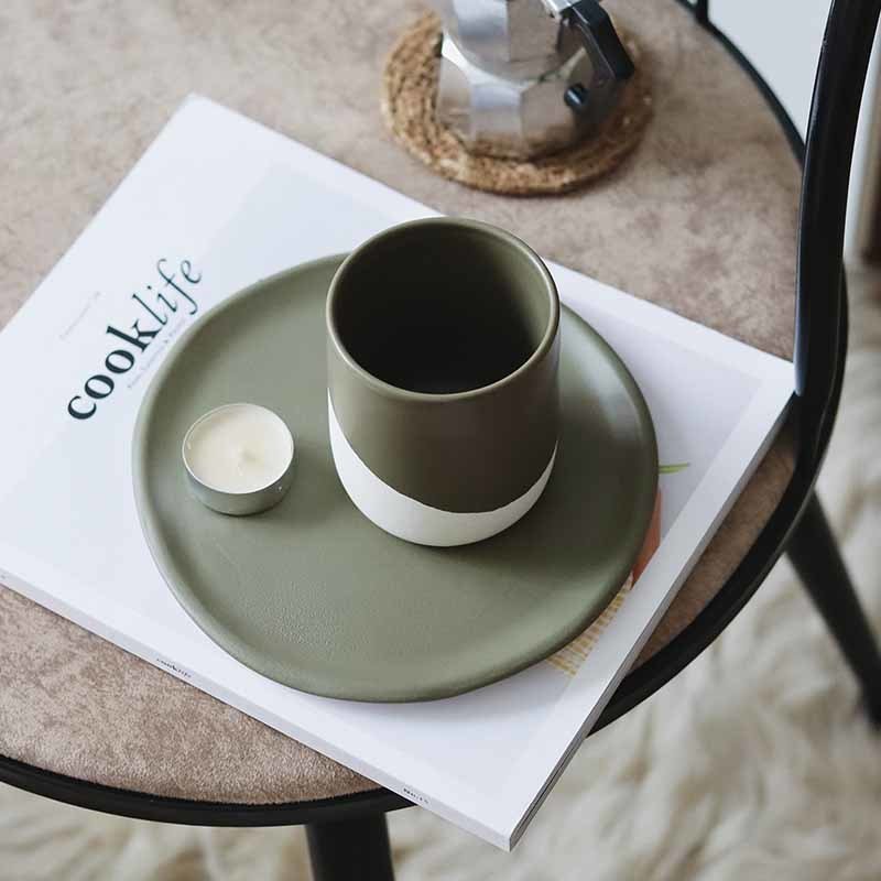 Natural Stone Kulpsuz Antrasit Bardak Haki