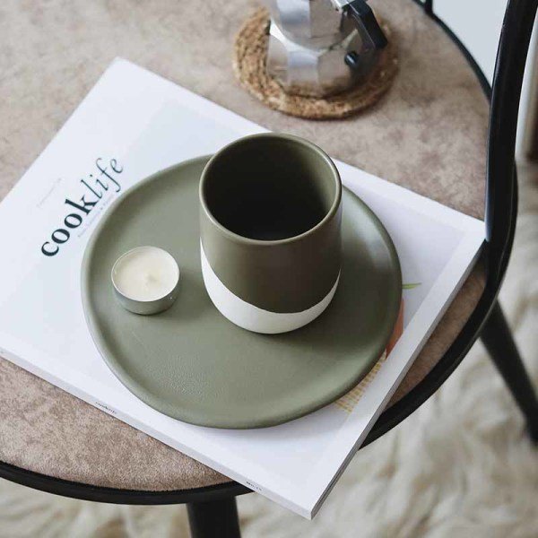 Natural Stone Kulpsuz Antrasit Bardak Haki