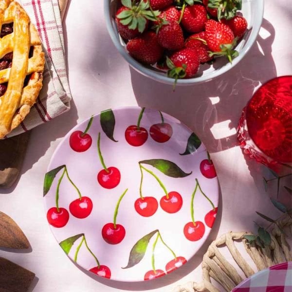 Sweet Cherry Collection Küçük Tabak 4 lü Set