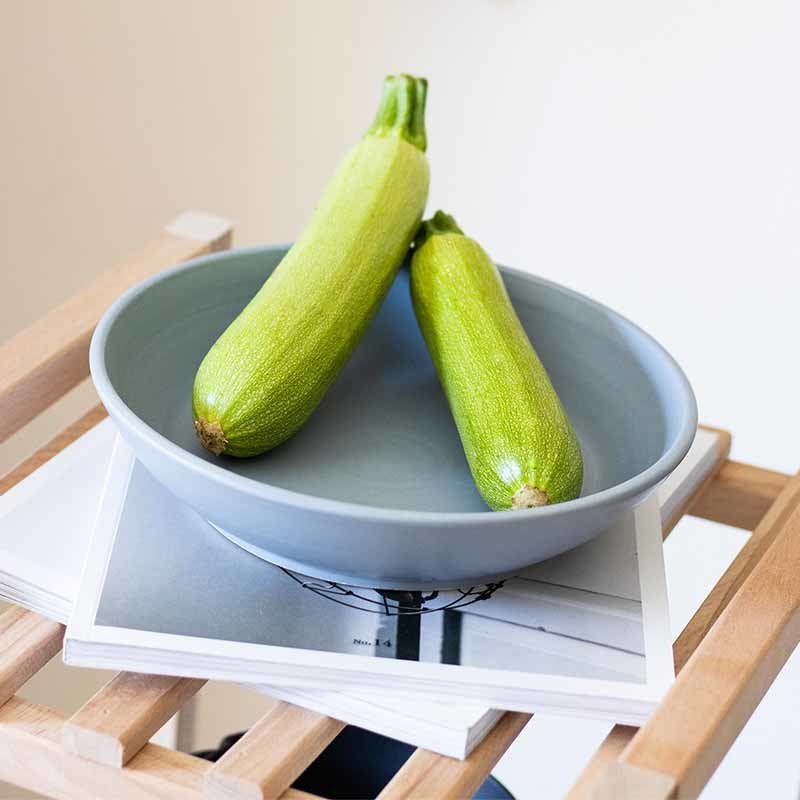 Natural Stone Haki Spagetti Tabağı Gri