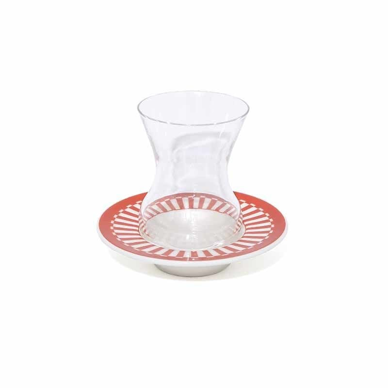 Fern&Co. X Melez The Afternoon Tea Collection Terracotta Cam Çay Bardağı