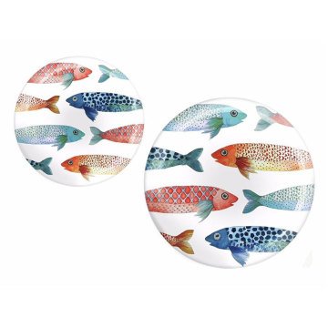 Mullets Melamin Pasta Tabağı / 4'lü Set