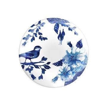 Bleu Blanc Melamin Servis Tabağı/ 4'lü Set