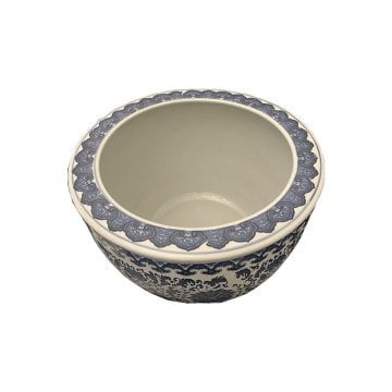 Bleu Blanc Bitki /Ağaç Saksısı I 41 cm