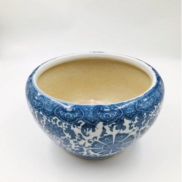 Bleu Blanc Orkide Saksısı S