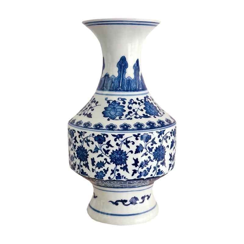 Bleu Blanc Vazo 29 cm
