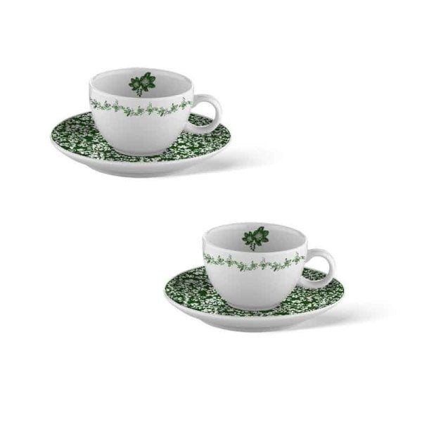 Victorian Garden Collection 2'li Türk Kahvesi Seti Hediye Kutulu