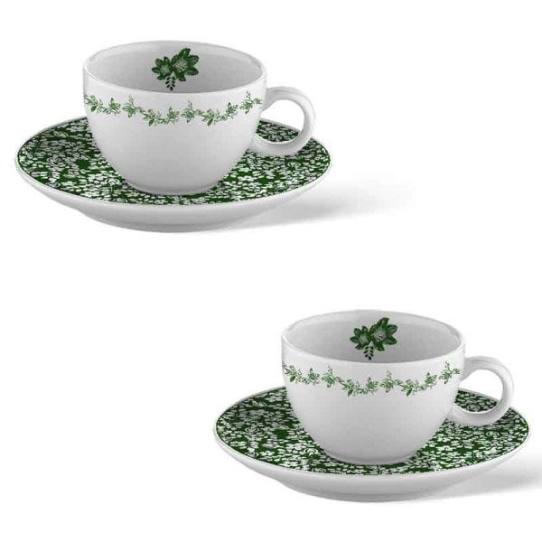 Victorian Garden Collection 2'li Çay Fincan Seti Hediye Kutulu