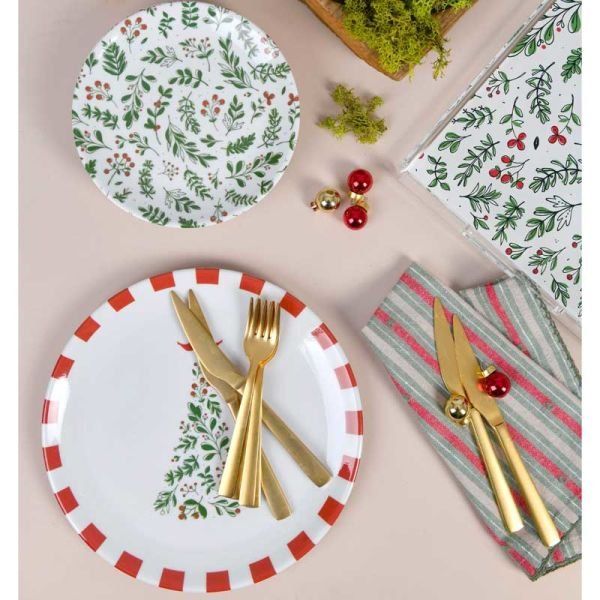 Merry Collection Melamine Küçük Tabak 4 lü Set