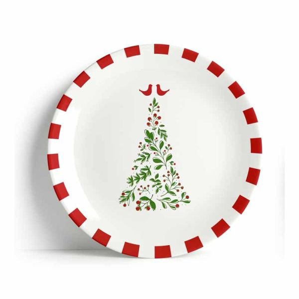 Merry Collection Melamine Büyük Tabak 4 lü Set